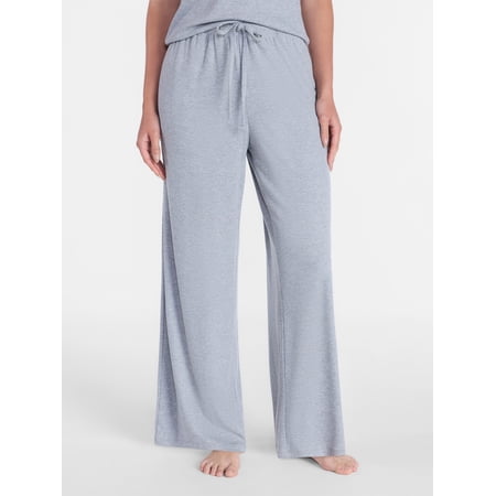 Joyspun Women’s Modal Blend Ribbed Sleep Pants, 29'' Inseam, Sizes XS-3X