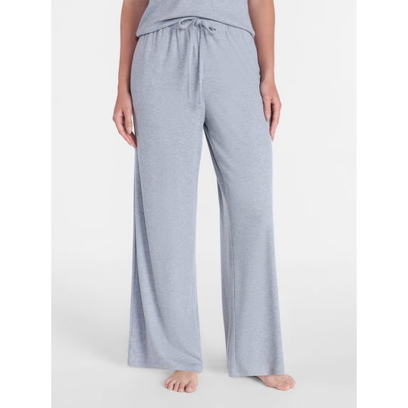 Joyspun Women’s Modal Blend Ribbed Sleep Pants, 29'' Inseam, Sizes XS-3X