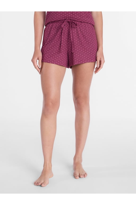 Women’s Modal Blend Ribbed Sleep Shorts, 2.75'' Inseam, Sizes XS-3X