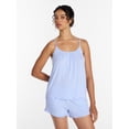 thumbnail image 1 of Joyspun Women’s Modal-Blend Ruffle Trim Cami and Shorts Sleepwear Set, 2-Piece, Sizes XS-3X, 1 of 6