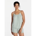 thumbnail image 1 of Joyspun Women’s Modal-Blend Ruffle Trim Cami and Shorts Sleepwear Set, 2-Piece, Sizes XS-3X, 1 of 6