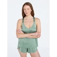 thumbnail image 1 of Joyspun Women’s Stretch Satin Cami and Shorts Pajama Set, 2-Piece, Sizes XS-3X, 1 of 6