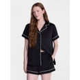 thumbnail image 1 of Joyspun Women’s Stretch Satin Sleep Top and Shorts, 2-Piece Set, Sizes XS to 3X, 1 of 6