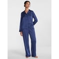 thumbnail image 1 of Joyspun Women’s Stretch Satin Sleep Top and Pants, 2-Piece Set, Sizes XS to 3X, 1 of 5