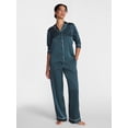 thumbnail image 1 of Joyspun Women’s Stretch Satin Sleep Top and Pants, 2-Piece Set, Sizes XS to 3X, 1 of 5