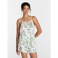 thumbnail image 1 of Joyspun Women’s Dreamy Soft Collection Lace Trim Knit Cami and Shorts Set, Sizes XS-3X, 1 of 6