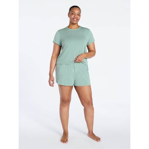 Joyspun Women’s Sleepwear Modal Pajama Shorty Shorts, 2.5'' Inseam, Sizes S-3X