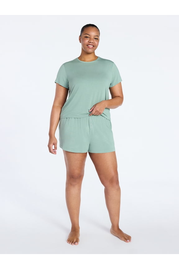 Women’s Sleepwear Modal Pajama Shorty Shorts, 2.5'' Inseam, Sizes S-3X