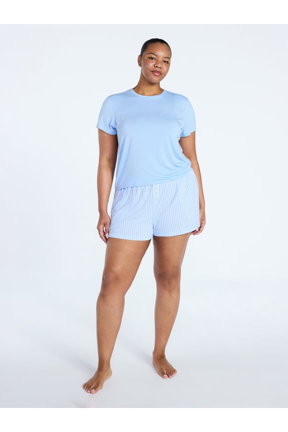 Women’s Sleepwear Modal Pajama Shorty Shorts, 2.5'' Inseam, Sizes S-3X