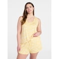 thumbnail image 1 of Joyspun Women's Tank Top and Shorts Pajama Set, 2-Piece, Sizes XS-3X, 1 of 5