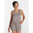 thumbnail image 1 of Joyspun Women's Tank Top and Shorts Pajama Set, 2-Piece, Sizes XS-3X, 1 of 6