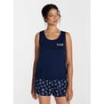 thumbnail image 1 of Joyspun Women's Tank Top and Shorts Pajama Set, 2-Piece, Sizes XS-3X, 1 of 6