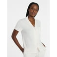 thumbnail image 1 of Joyspun Women’s Sleep Modal Short Sleeve Notch Top and Shorts Pajama Set, Size XS-XL, 2X-3X, 1 of 7