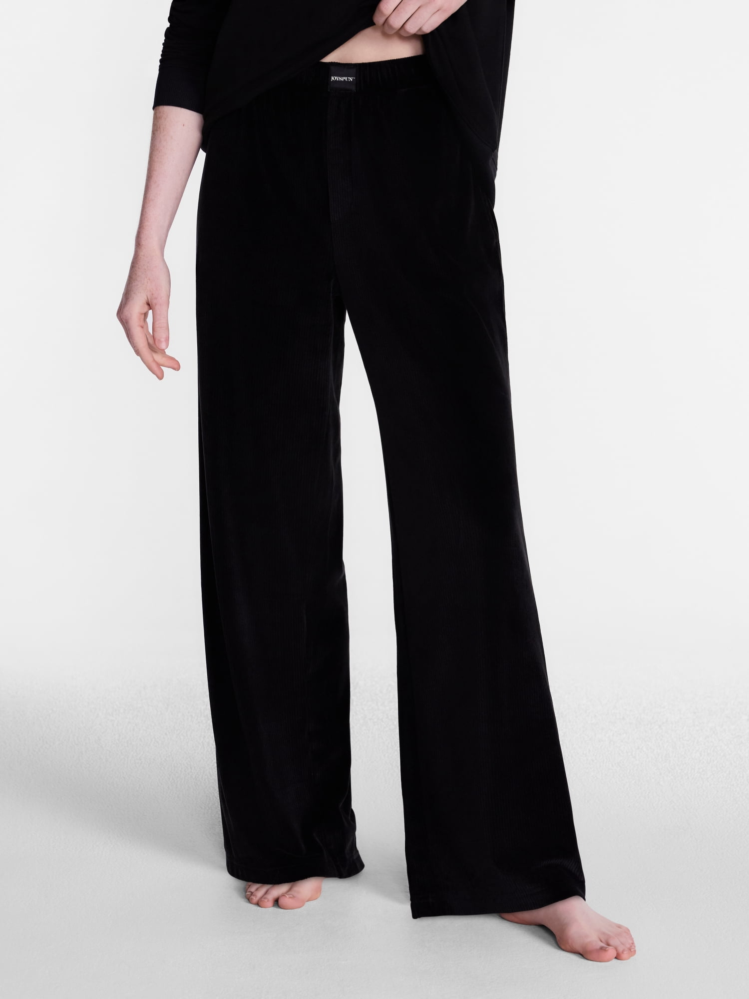 Joyspun Women's Velour Sleep Pants, Sizes XS-3X