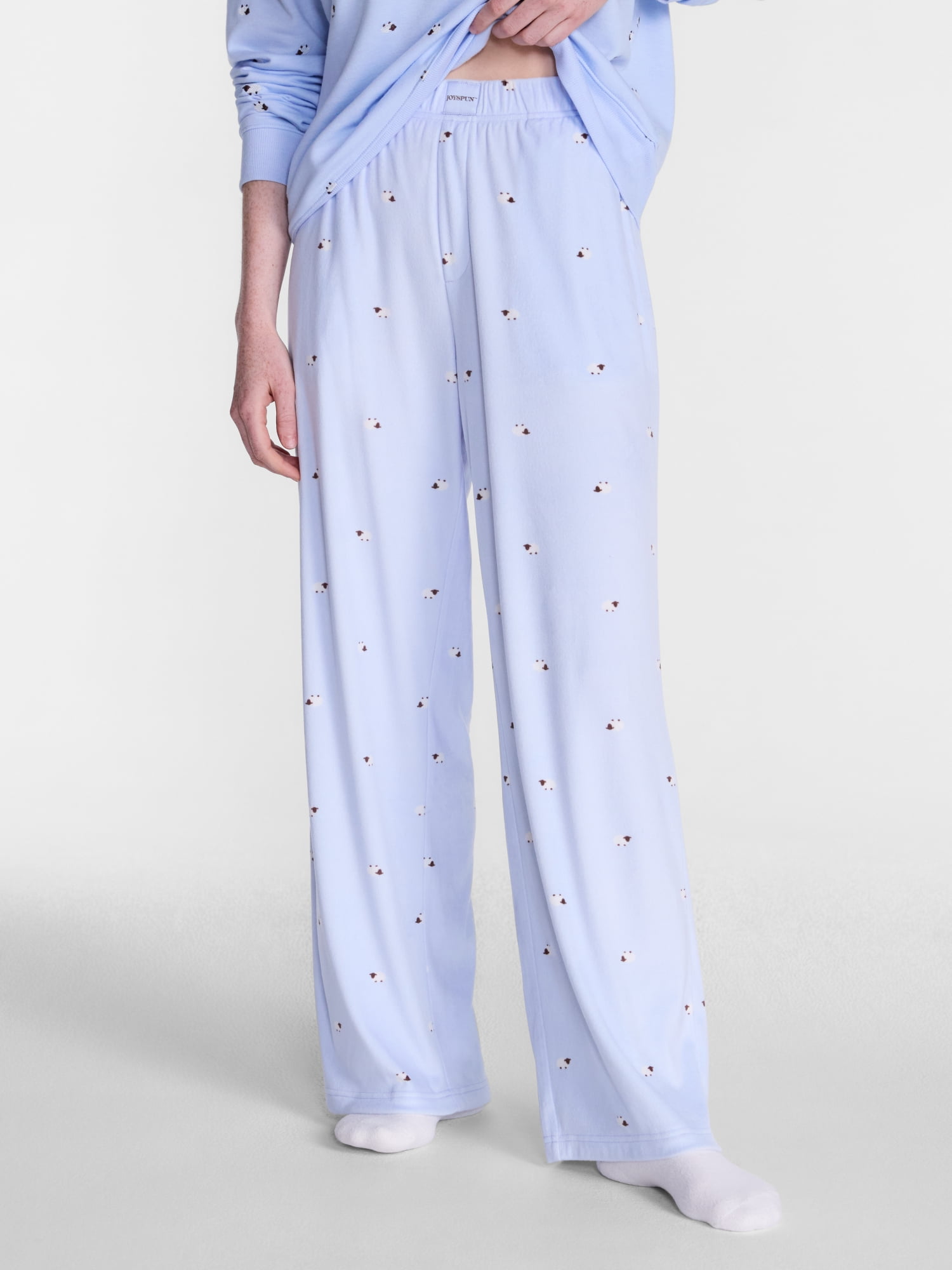 Joyspun Women's Velour Sleep Pants, Sizes XS-3X