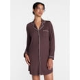 thumbnail image 1 of Joyspun Women's Dreamy Soft Collection Notch Collar Sleepshirt with Long Sleeves, Sizes XS-3X, 1 of 6