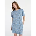 thumbnail image 1 of Joyspun Women’s Dreamy Soft Collection Short Sleeve Sleep Shirt, Sizes S/M to 2X/3X, 1 of 7