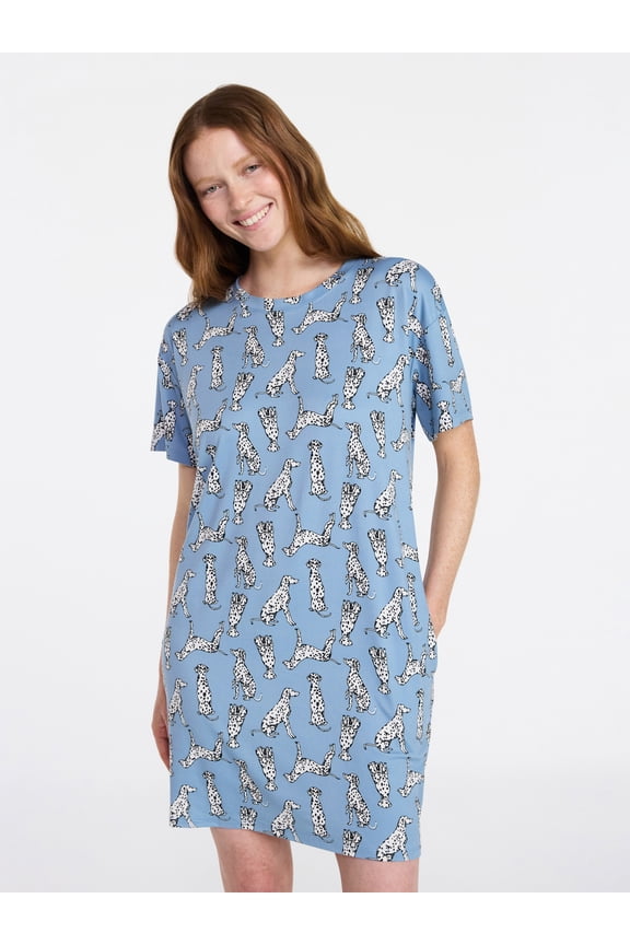 Women’s Dreamy Soft Collection Short Sleeve Sleep Shirt, Sizes S/M to 2X/3X