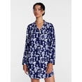 thumbnail image 1 of Joyspun Women's Dreamy Soft Collection Notch Collar Sleepshirt with Long Sleeves, Sizes XS-3X, 1 of 6