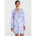 thumbnail image 1 of Joyspun Women's Dreamy Soft Collection Notch Collar Sleepshirt with Long Sleeves, Sizes XS-3X, 1 of 6