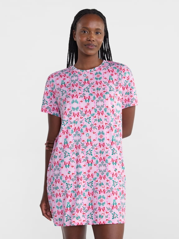 Women’s Dreamy Soft Collection Short Sleeve Sleep Shirt, Sizes S/M to 2X/3X