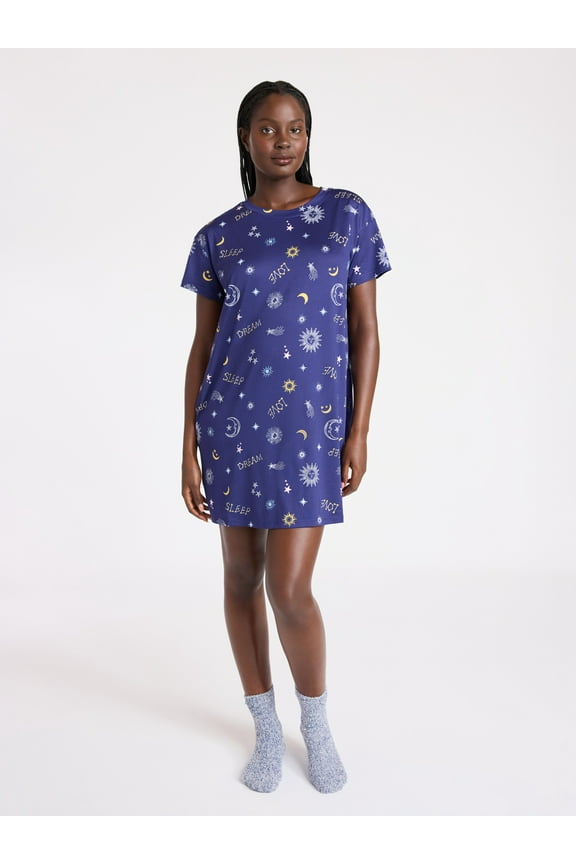 Women's Dreamy Soft Collection Sleepshirt with Short Sleeves, Sizes S/M-2X/3X