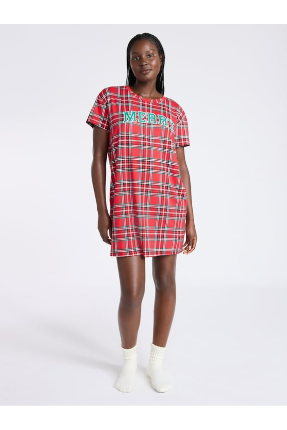 Women's Dreamy Soft Collection Sleepshirt with Short Sleeves, Sizes S/M-2X/3X