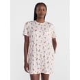 thumbnail image 1 of Joyspun Women’s Dreamy Soft Collection Short Sleeve Sleep Shirt, Sizes S/M to 2X/3X, 1 of 6