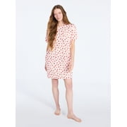 Joyspun Womens Dreamy Soft Collection Short Sleeve Sleepshirt, Sizes S/M-2X/3X