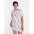 thumbnail image 1 of Joyspun Women's Dreamy Soft Collection Short Sleeve Sleepshirt, Sizes S/M-2X/3X, 1 of 6
