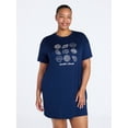 thumbnail image 1 of Joyspun Women's Dreamy Soft Collection Short Sleeve Sleepshirt, Sizes S/M-2X/3X, 1 of 5