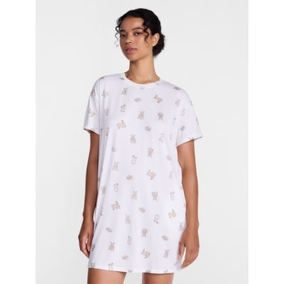 Joyspun Women's Essential Short Sleeve Sleepshirt