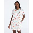 thumbnail image 1 of Joyspun Women's Dreamy Soft Collection Short Sleeve Sleepshirt, Sizes S/M-2X/3X, 1 of 6