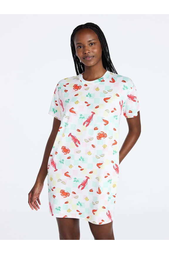 Women's Dreamy Soft Collection Short Sleeve Sleepshirt, Sizes S/M-2X/3X