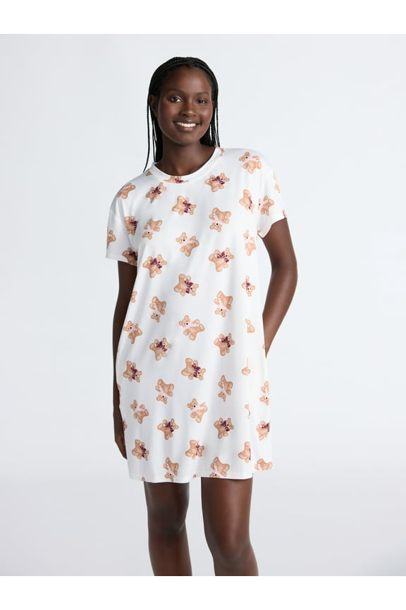 Women's Dreamy Soft Collection Sleepshirt with Short Sleeves, Sizes S/M-2X/3X