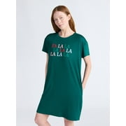 JOYSPUN Women's Dreamy Soft Collection Sleepshirt with Short Sleeves, Sizes S/M-2X/3X