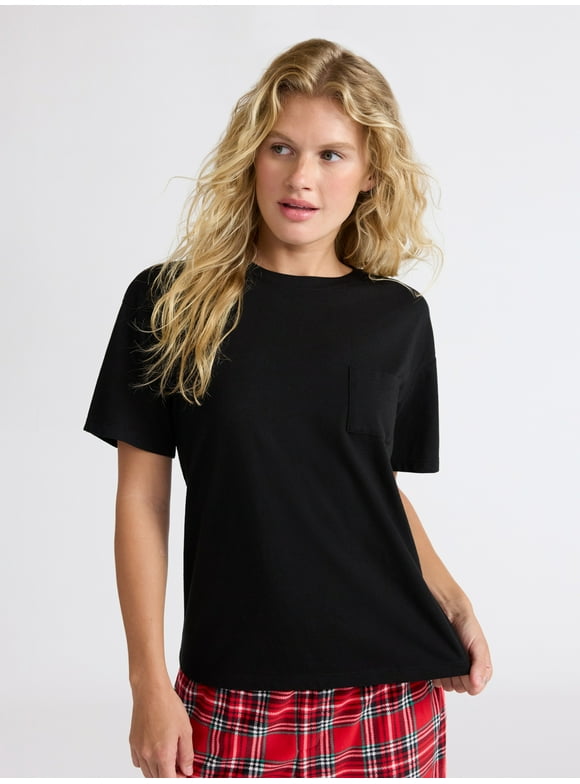 Women's Sleep Tee with Short Sleeves, Sizes XS-3X