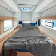 JS Sanders Collection 100% Egyptian Cotton Universal V Berth Bedding, Fits Mattresses with Depth, Sheet Set - 600 TC