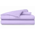 thumbnail image 1 of JS Sanders Collection Bed Sheet Set Solid 1000 Thread Count 21" Deep Pocket 100% Egyptian Cotton Premium Collection Sheet Set for Alaskan King Mattress - Lilac, 1 of 6