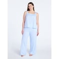 thumbnail image 1 of Joyspun Women's Wide Strap Cotton Tank Top and Pants Pajama Set, 2-Piece, Sizes XS-3X, 1 of 5
