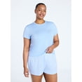 thumbnail image 1 of Joyspun Women’s Scoop Neck Sleepwear Modal Tee with Short Sleeves, Sizes S-3X, 1 of 5