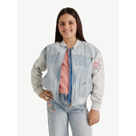 Justice Girls Full Zip Bomber, Sizes XS - XLP