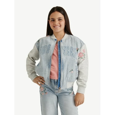 Justice Girls Full Zip Bomber, Sizes XS - XLP