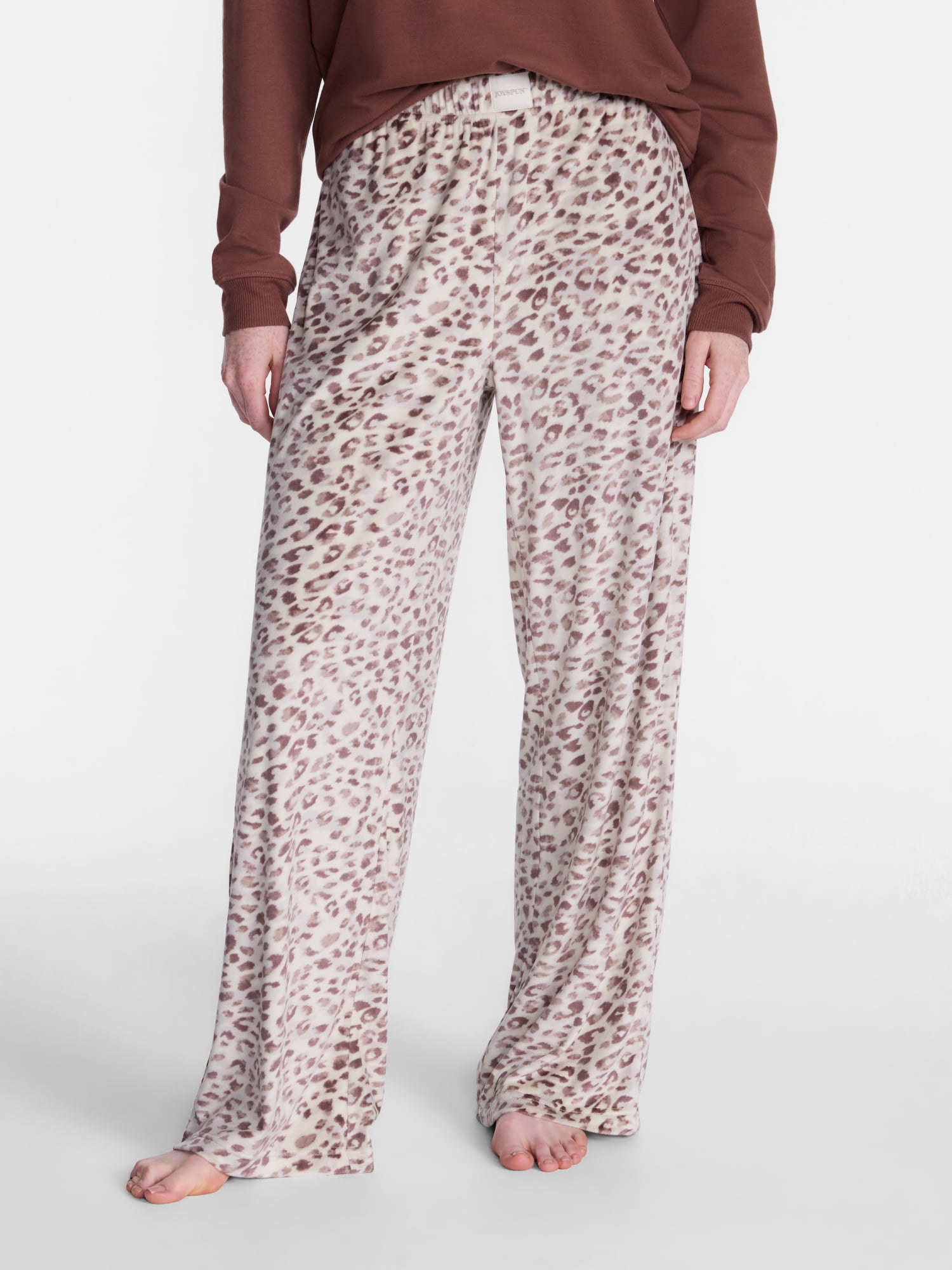 Joyspun Women's Velour Sleep Pants, Sizes XS-3X