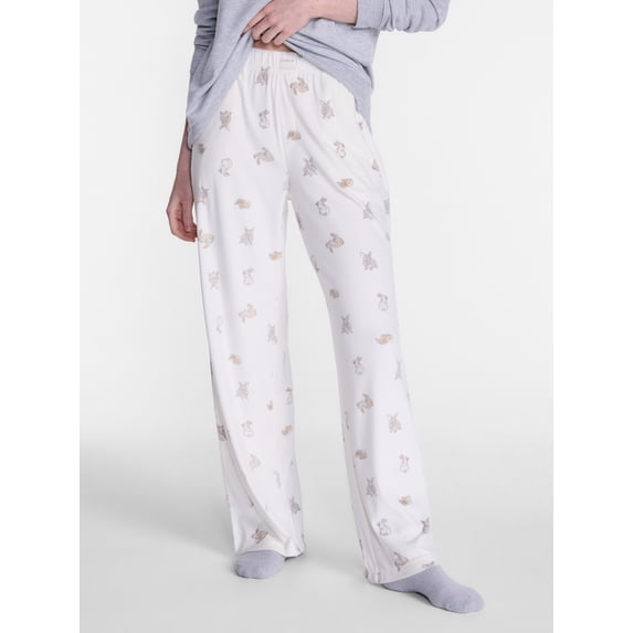 Joyspun Women's Velour Sleep Pants, Sizes XS-3X