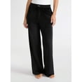 thumbnail image 1 of Joyspun Women's Velour Wide-Leg Sleep Pants, Size XS-3X, 1 of 6