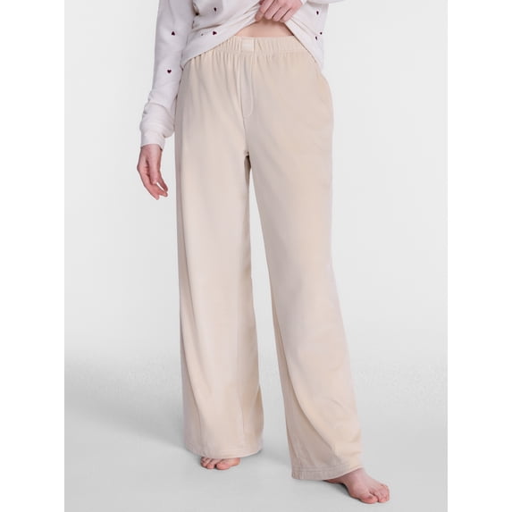 Joyspun Women's Velour Sleep Pants, Sizes XS-3X