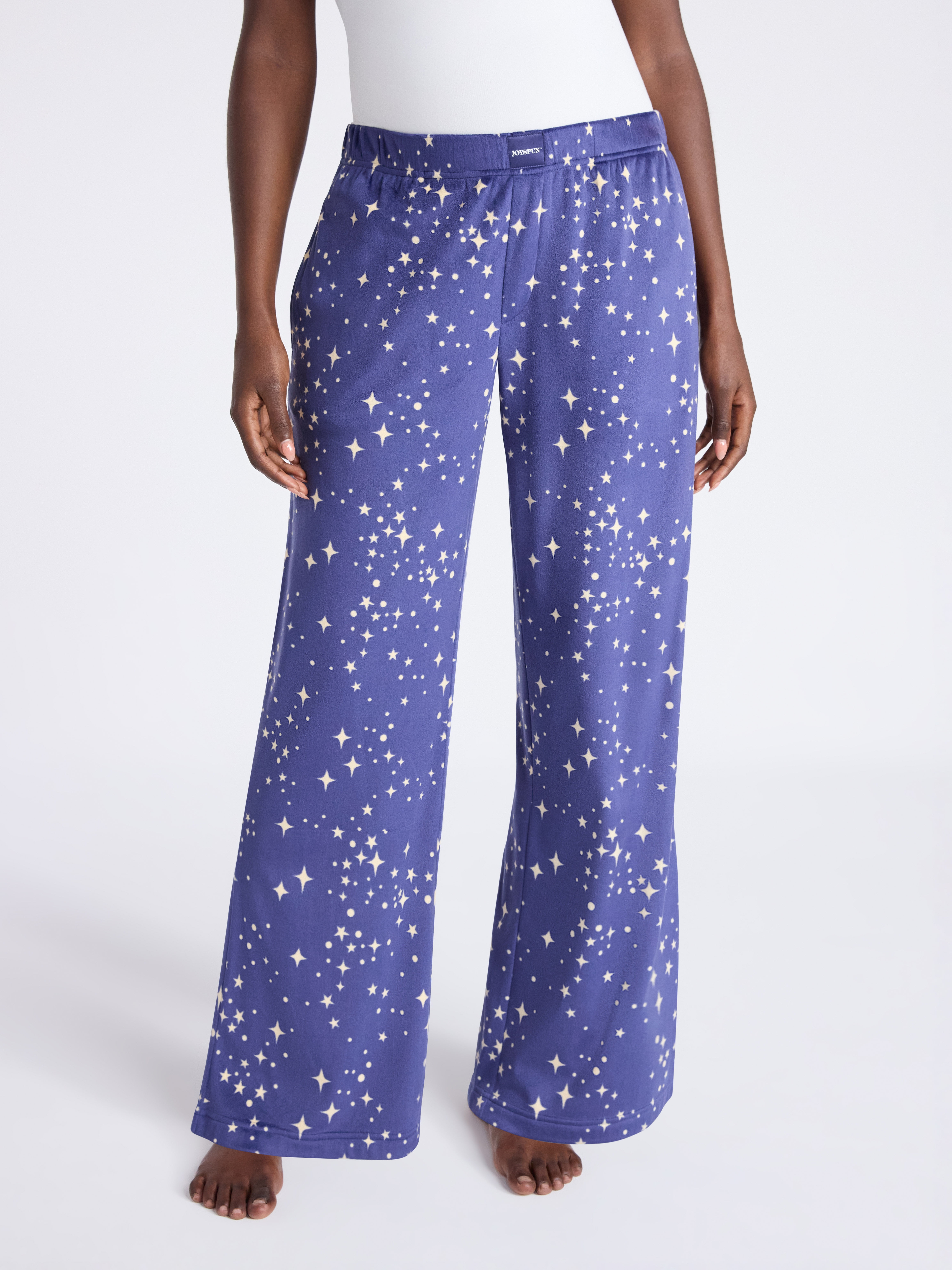 Joyspun Women's Velour Wide-Leg Sleep Pants, Size XS-3X - Walmart.com