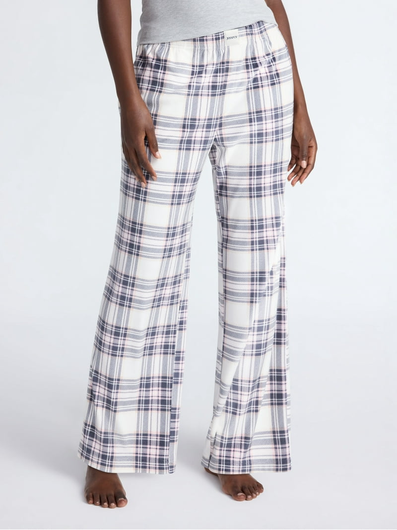 Joyspun Women's Velour Wide-Leg Sleep Pants, Size XS-3X