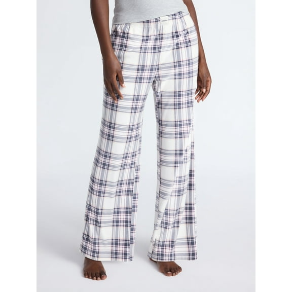 Joyspun Women's Velour Wide-Leg Sleep Pants, Size XS-3X